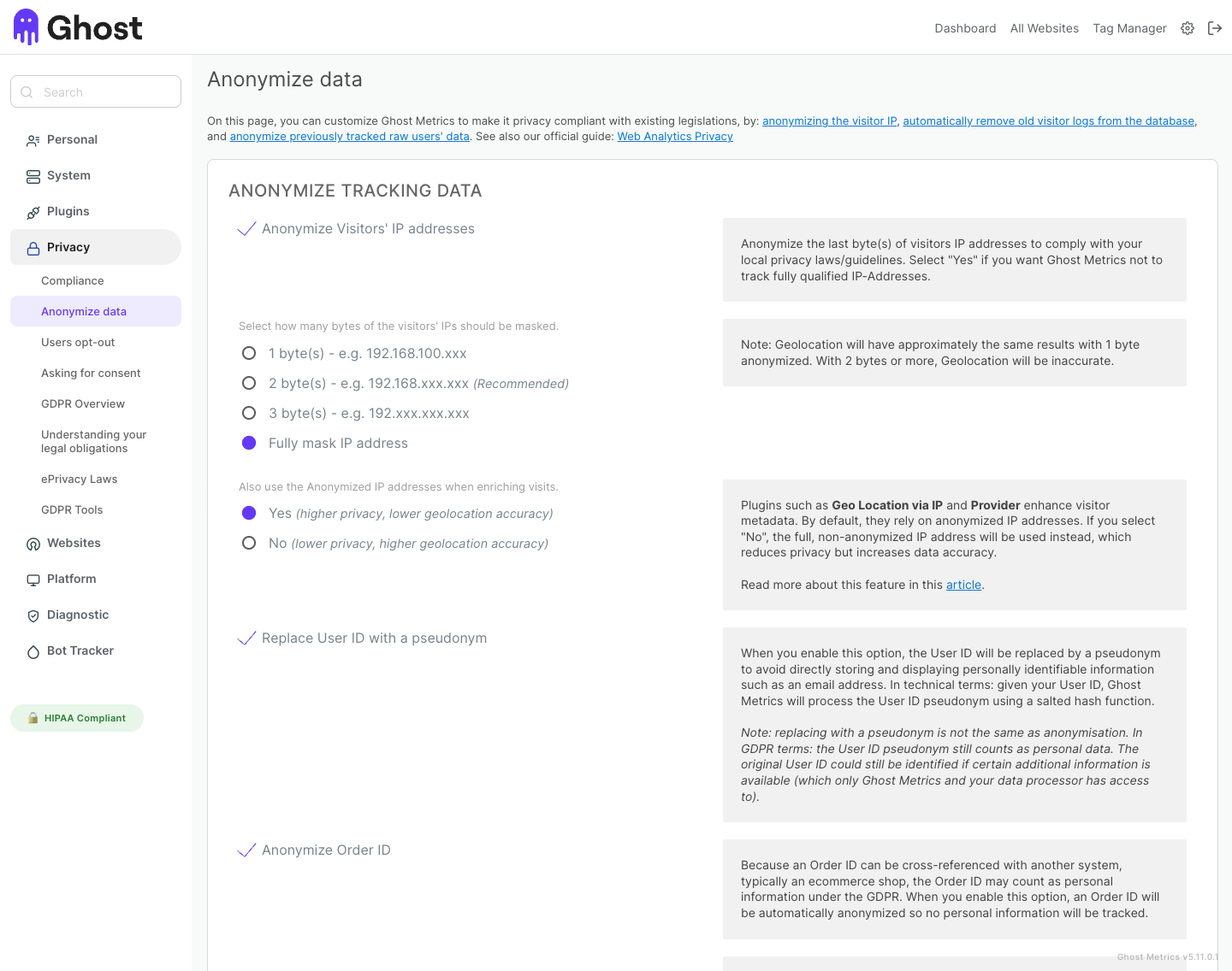Security & compliance overview (controls, audit log)